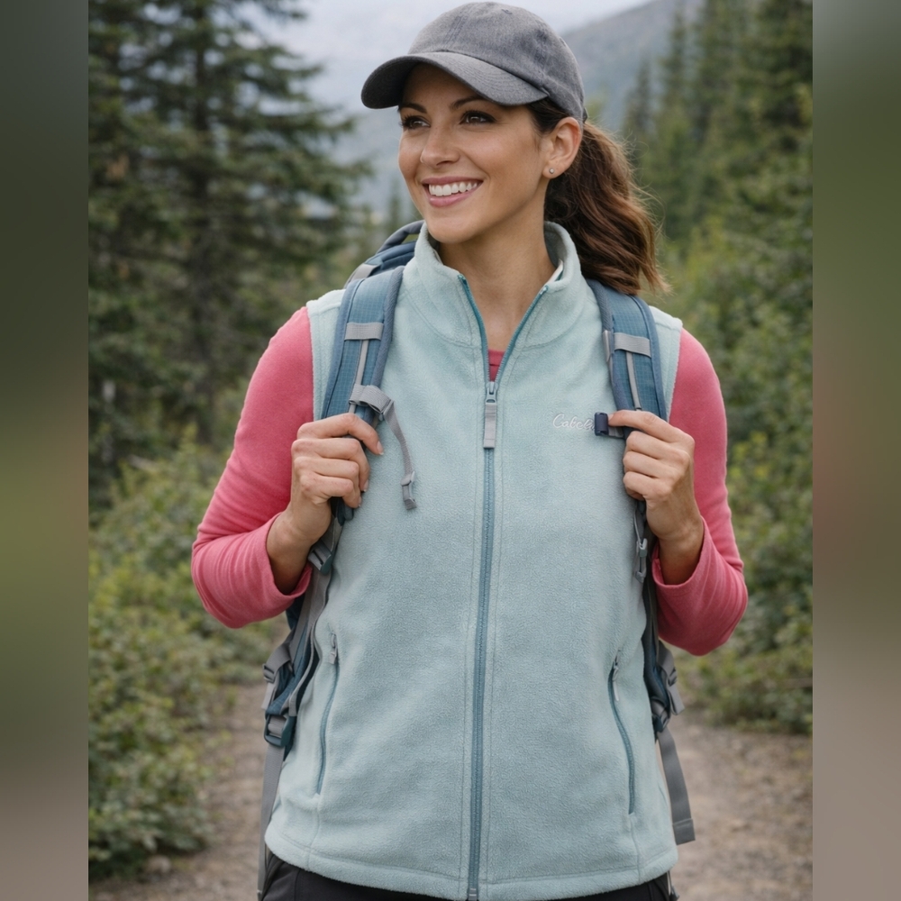 Y2K Cabela's Soft Green Vest